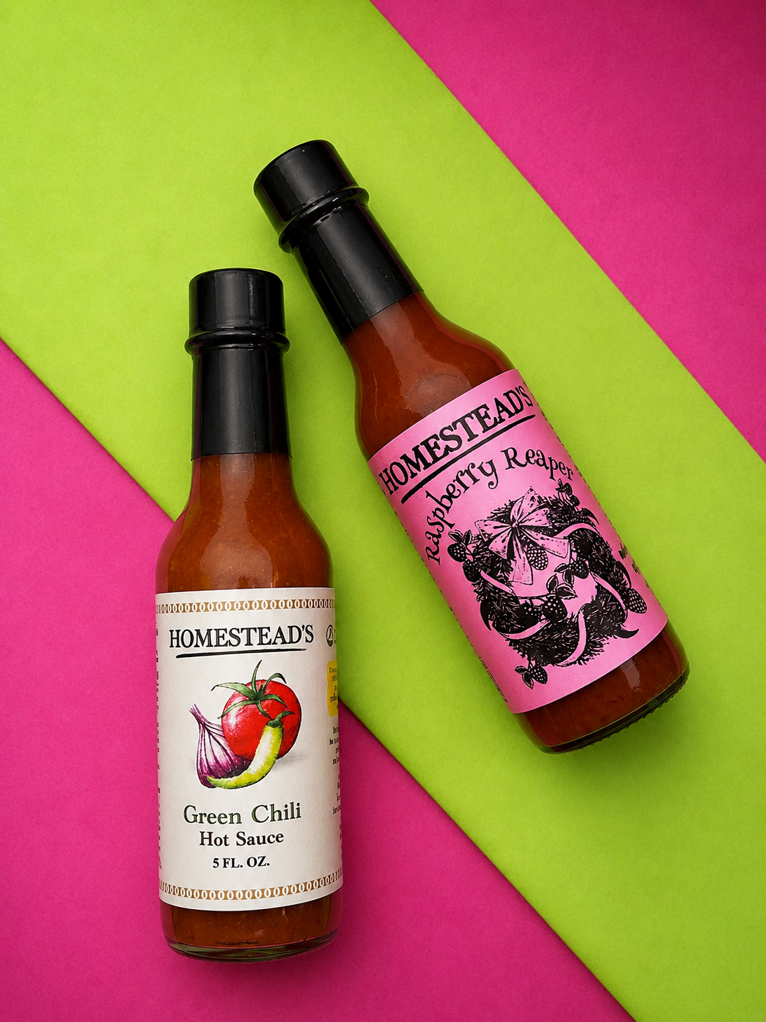 Wickedly Good Gift Set – Green Chili & Raspberry Reaper Hot Sauce Duo