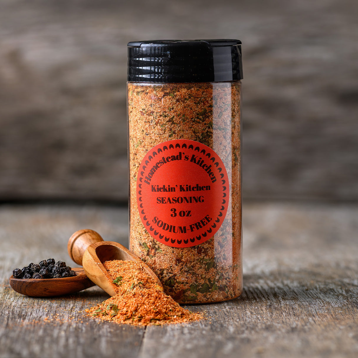 HOMESTEAD'S Salt-Free Seasoning Trio, 3 Flavors, Sodium-Free & No Salt Added, Vegan Spice Blend Gift Set, Garlic Onion Paprika Black Pepper Red Chili, for Burgers Steaks Chicken BBQ