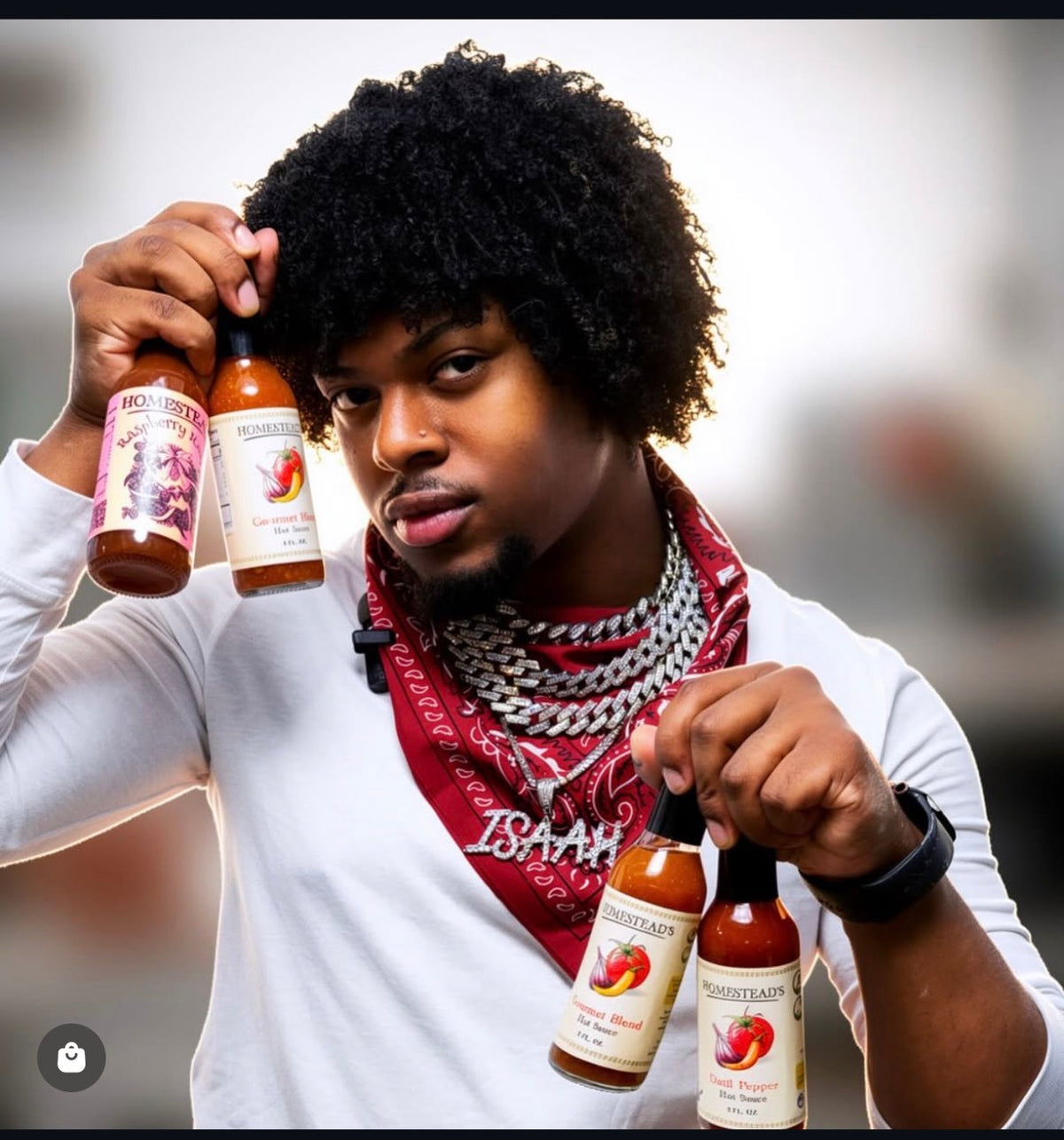Red Chili Bandana – 100% Cotton | Homestead's Closet x The Hot Sauce Girl