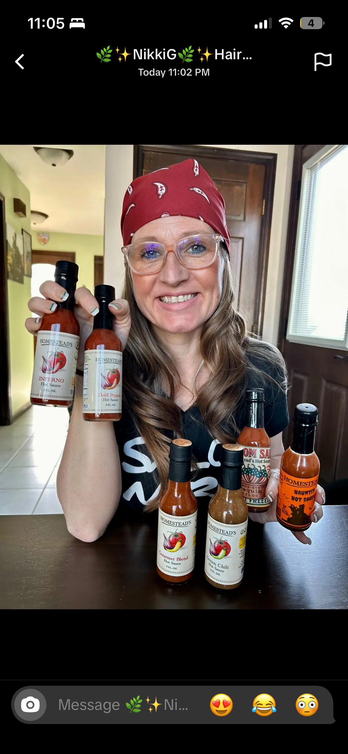 Homestead’s Closet Bandana, Red Chili Bandana, The Hot Sauce Girl, Bandana, 100% Cotton