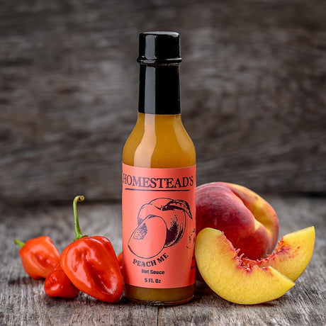 Peach Me Hot Sauce, Homestead’s Peach Me, Sweet & Spicy, Flavors, Dips, Sauces, Spices