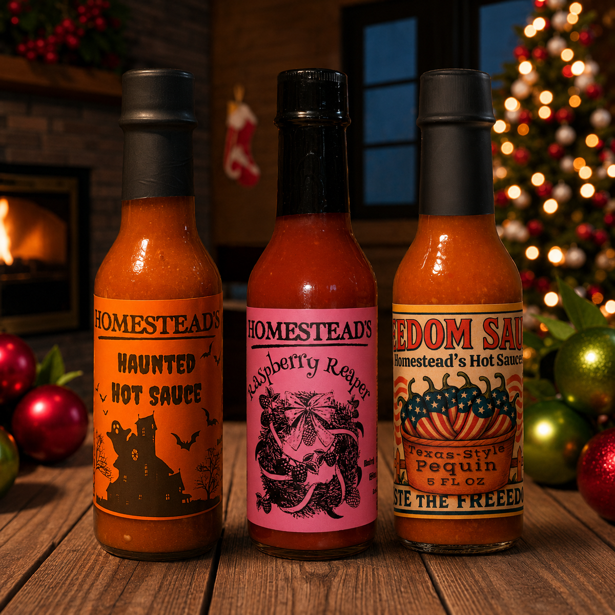 Homestead's Craft Trio Hot Sauce Gift Set