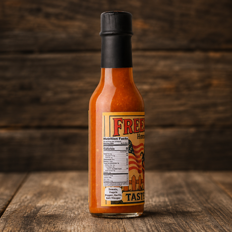 HOMESTEAD'S Freedom Sauce, Texas-Style Pequin Pepper Hot Sauce, All-Natural, Gluten Free, Zero Sugar, Low Sodium