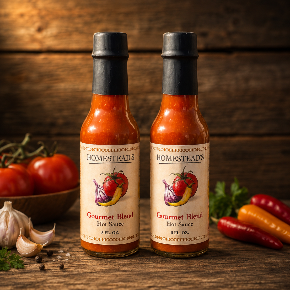 HOMESTEAD'S Gourmet Blend Hot Sauce Duo