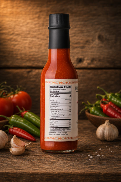 HOMESTEAD'S Green Chili Hot Sauce, All-Natural, Farm-to-Table
