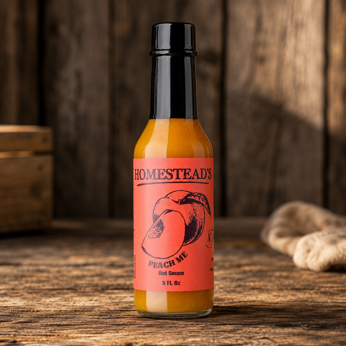 Peach Me Hot Sauce, Homestead’s Peach Me, Sweet & Spicy, Flavors, Dips, Sauces, Spices
