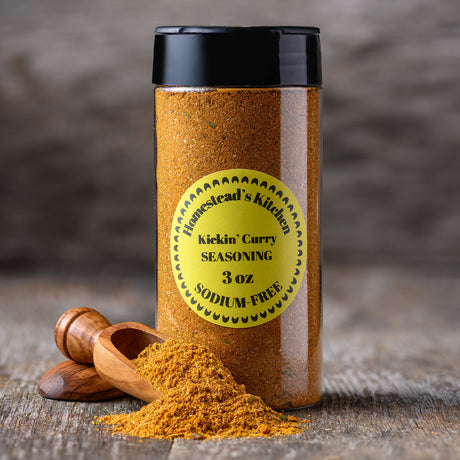 HOMESTEAD'S Salt-Free Seasoning Trio, 3 Flavors, Sodium-Free & No Salt Added, Vegan Spice Blend Gift Set, Garlic Onion Paprika Black Pepper Red Chili, for Burgers Steaks Chicken BBQ