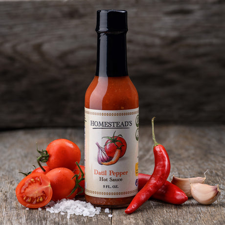 HOMESTEAD'S Datil Pepper Hot Sauce Duo, Kosher & Vegan